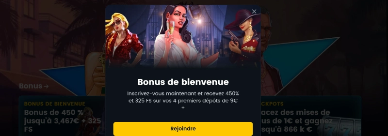 capture decran bonus de bienvenue snatch casino