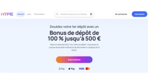 capture decran inscription etape1 hype kasino