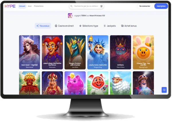 capture decran interface hypekasino