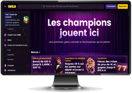 capture decran interface iwild