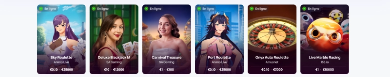 capture decran live casino hypekasino