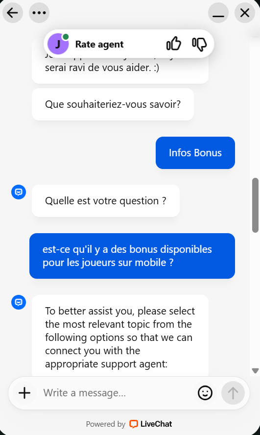 capture decran live chat betnjet