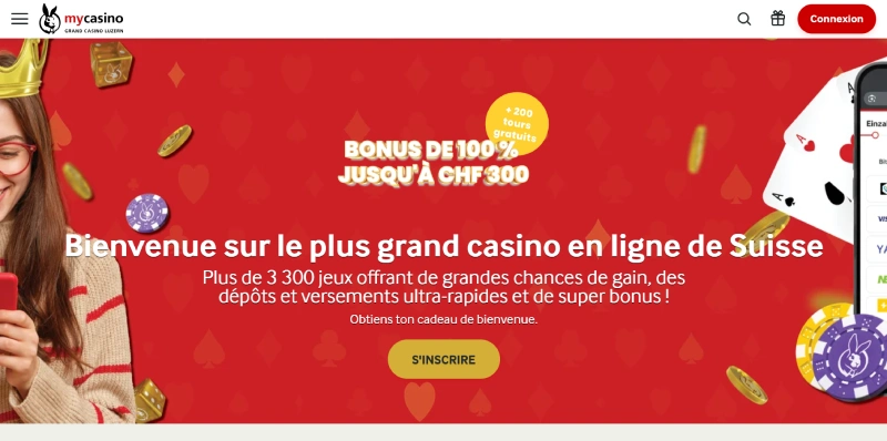 capture decran page accueil mycasino suisse