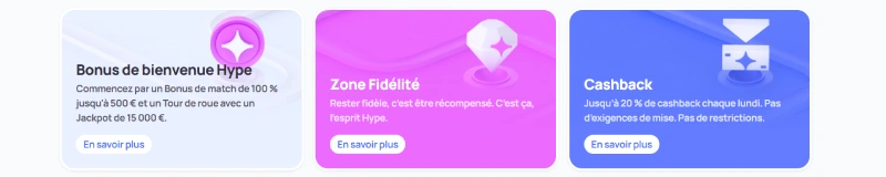 capture decran promotions hypekasino