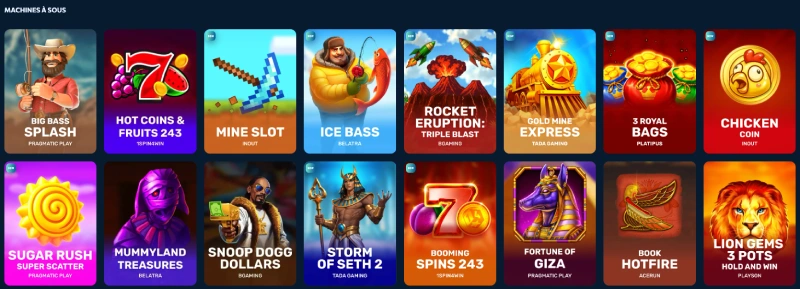 capture decran slots revery play