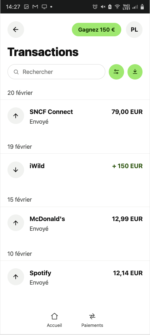 preuve de retrait sur iwild casino