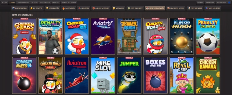 autres jeux sur spinboss