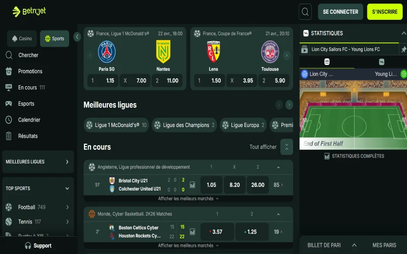 betnjet paris sportifs