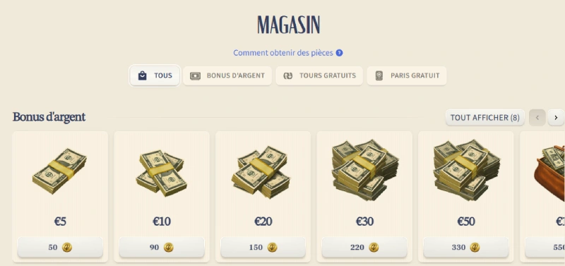 capture decran boutique en ligne vipluck