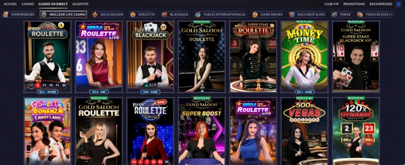 capture decran casino live lolajack