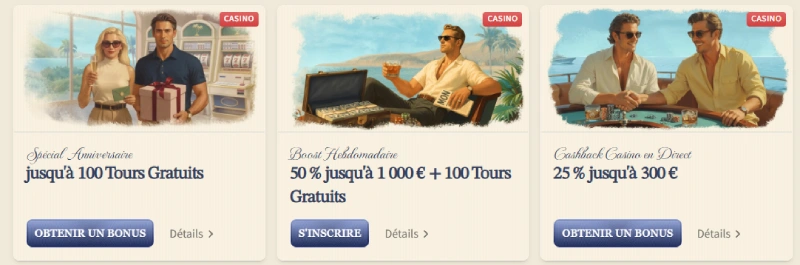 capture decran promotions casino vipluck