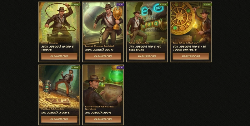 autres promotions sur sankra casino