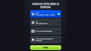 inscription étape2 slimking casino