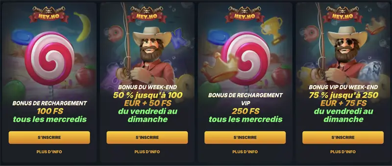 autres promotions heyho casino