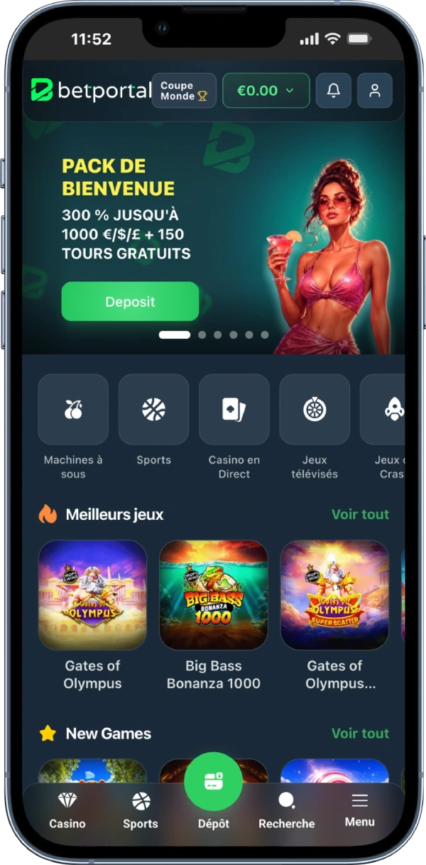 betportal sur mobile
