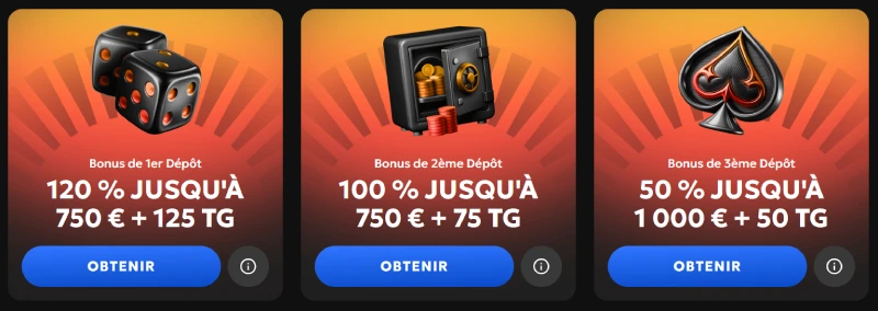capture decran bonus de bienvenue gxbet