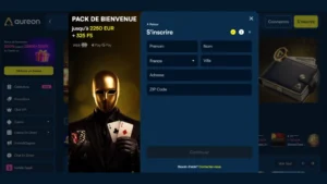 capture decran inscription etape 4 aureonplay