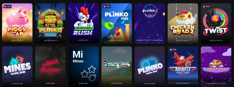 capture decran mini jeux gxbet