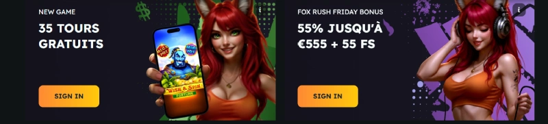 capture decran promotions foxslots
