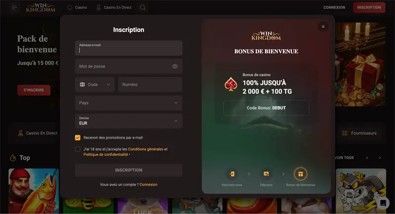 Winkingdom casino