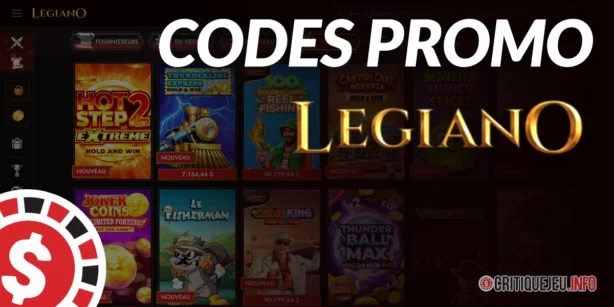 Codes Promos Legiano et Bonus Actifs en Octobre 2026