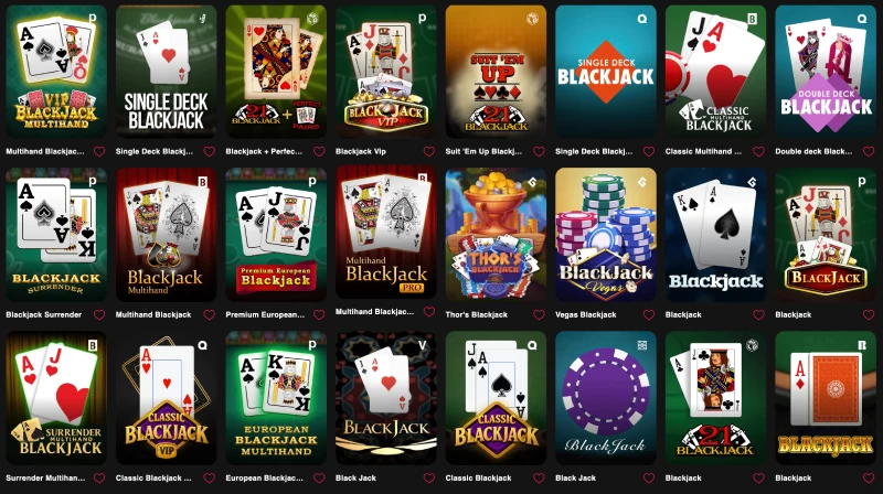 jeux de table sur jokacasino live