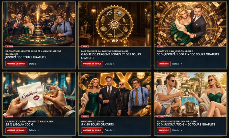 autres promotions tower casino