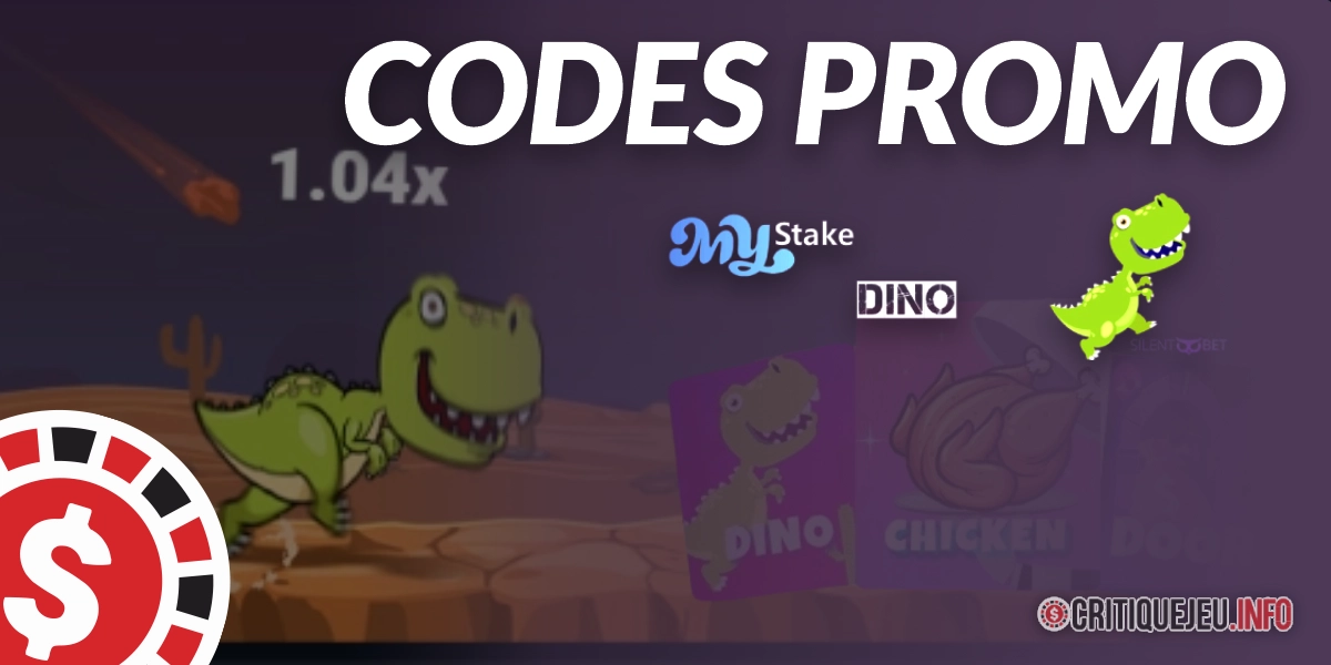 Code promo MyStake Dino : les meilleurs bonus en 2026