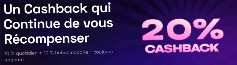 bonus cashback sur lussurio casino