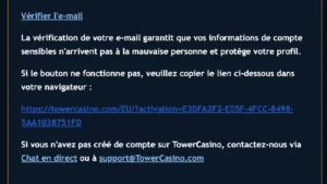 inscription &eacute;tape 4 tower casino