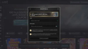inscription étape3 sur godz