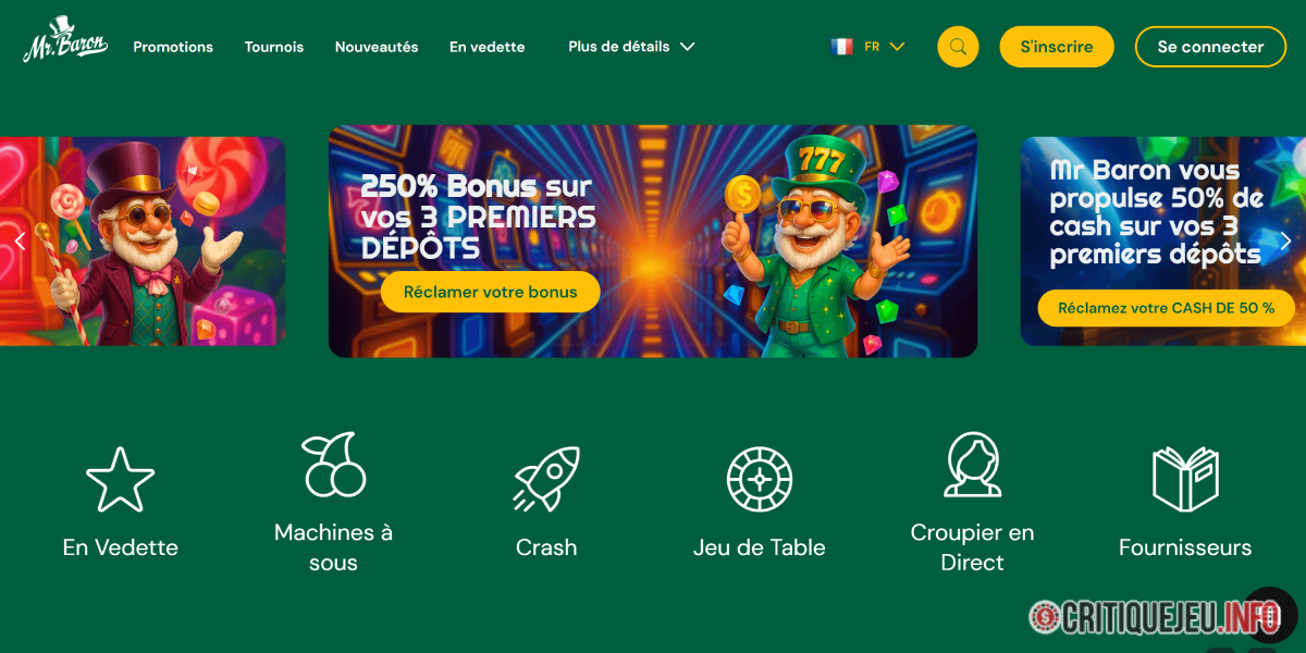 mr baron casino page d accueil