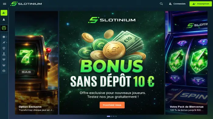slotinium bonus sans d&eacute;pot