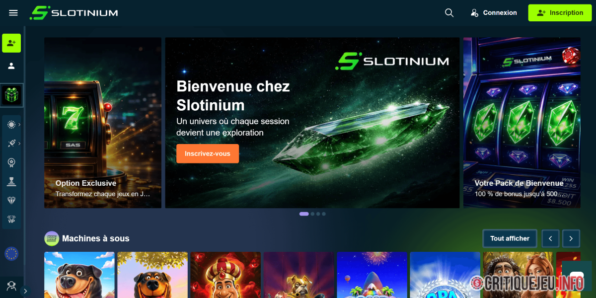 slotinium page d accueil
