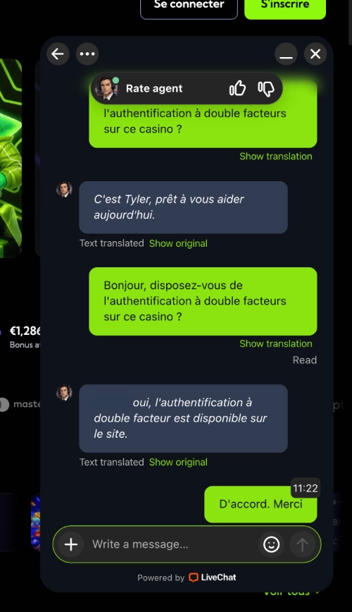 assistance client sur luckyboom