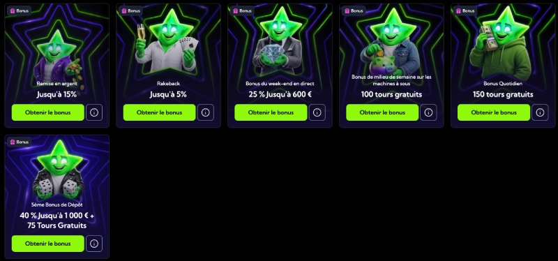 autres promotions sur luckyboom