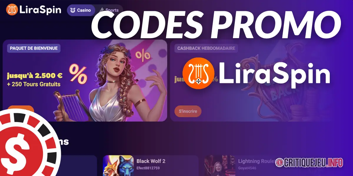 Codes Promos Liraspin et bonus actifs en Octobre 2026
