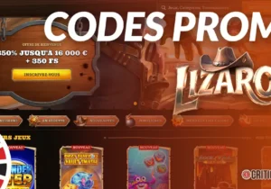 Codes Promos Lizaro et bonus actifs en Octobre 2026