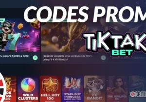 Codes Promos TikTak Bet et bonus actifs en Octobre 2026