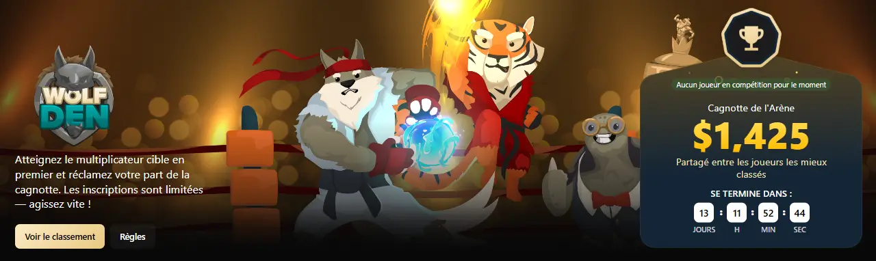 d&eacute;fis wolf io casino