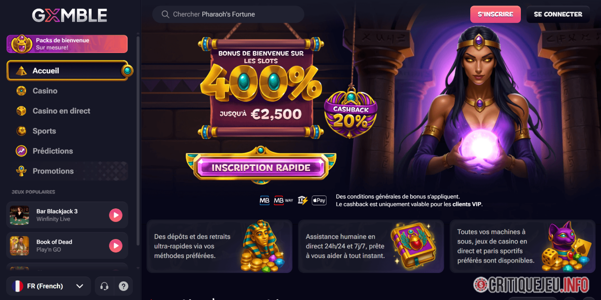 gambiva page daccueil
