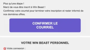 inscription etape 5 winbeast