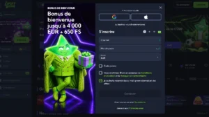 inscription étape3 luckyboom