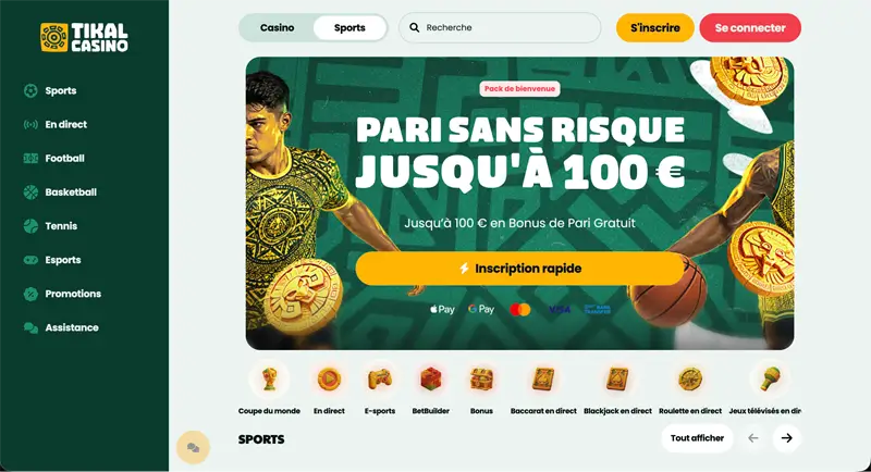 paris sportifs tikal casino