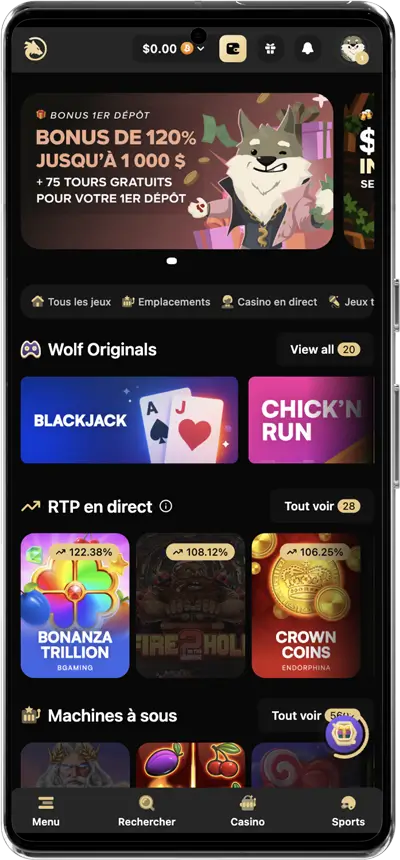 version mobile wolf io casino