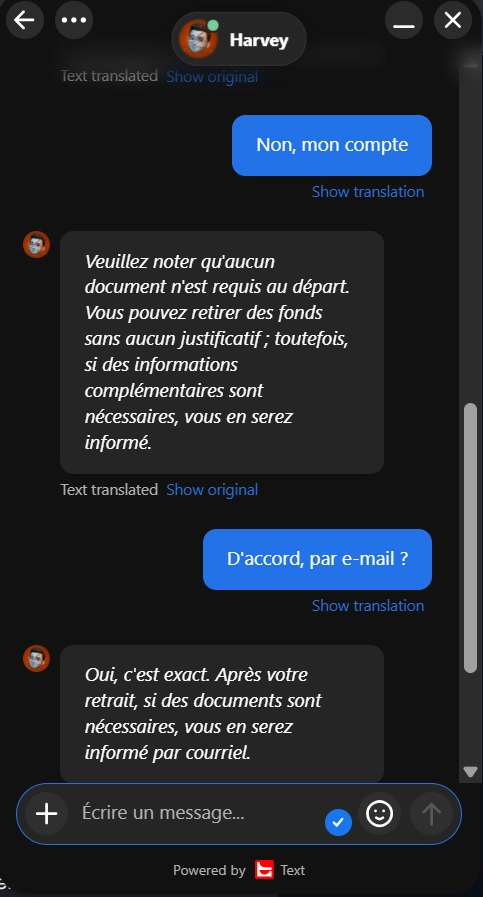 assistance client sur likesbet