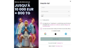inscription étape2 likesbet casino